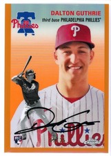 2023 Topps Chrome Platinum Ann DALTON GUTHRIE Orange Wave Refractor RC #d/25