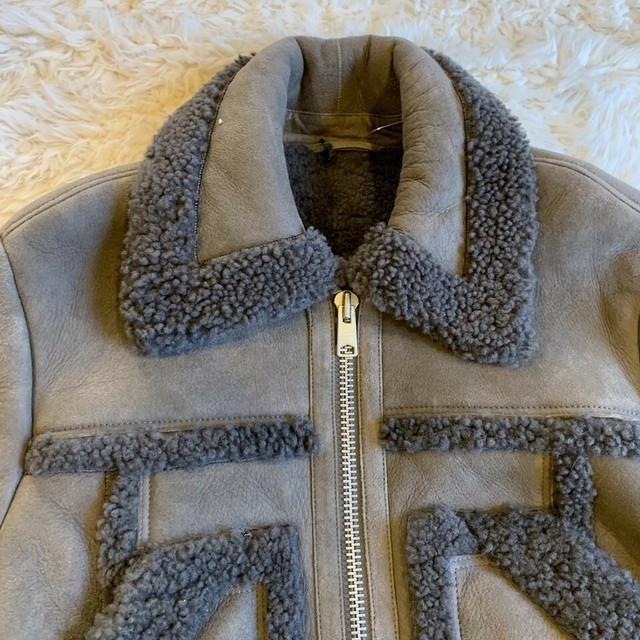 all saints elder shearling jacket