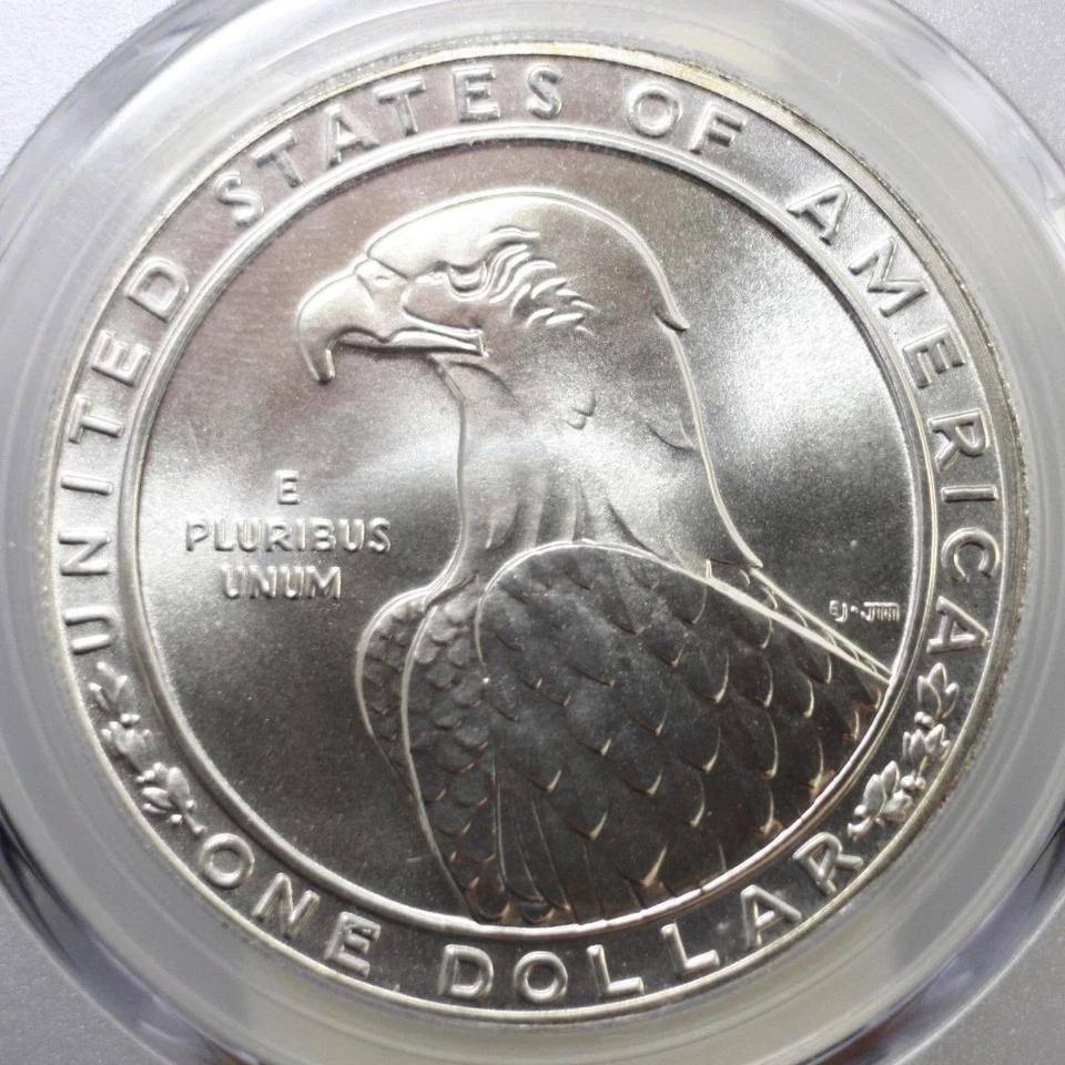 1983 Olympic Dollar PCGS MS70 ***Rev Tye's Stache*** #7850400 - Image 4 of 4