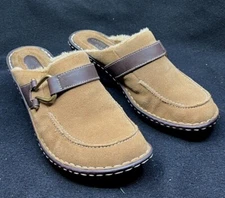 Canyon River Blues Women's Suede Leather Mules Wedge Clogs Shoes 9.5M    [A19]