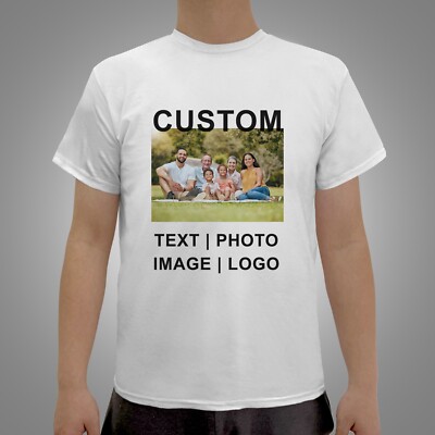 Custom Tee Personalized T Shirt Print Your Logo Photo Text Custom Made Shirt Tee