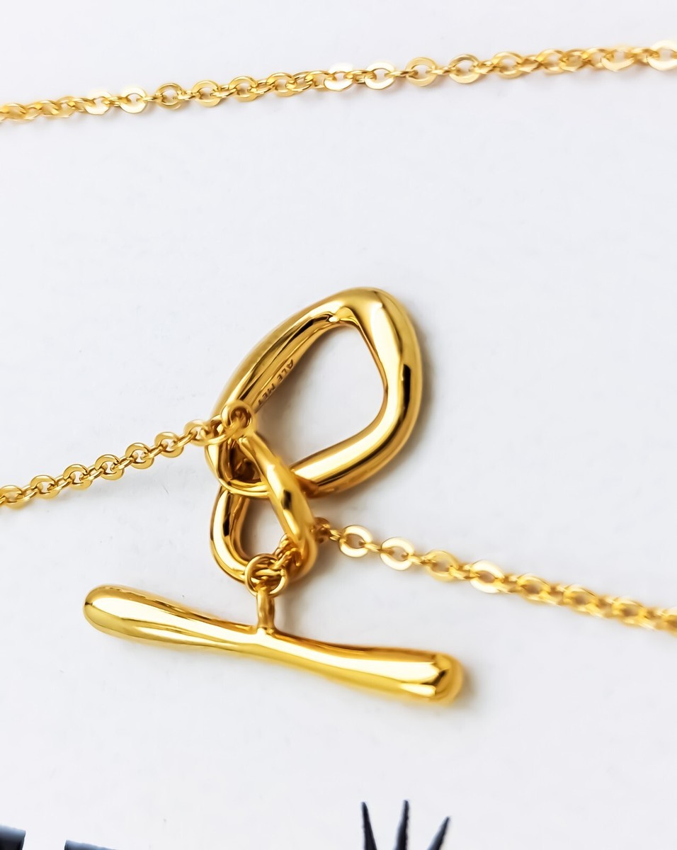 NEW 100% Authentic PANDORA 14K Organic Shaped Circles T-bar NEW 100% Authentic PANDORA 14K Organic Shaped Circles T-bar