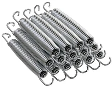 Trampoline Replacement Springs from 3.5" to 9" Heavy-Duty Galvanised - Set of 15