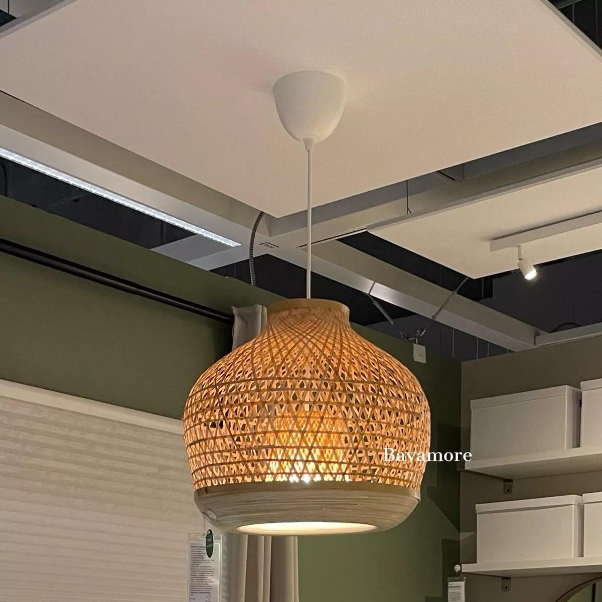 Ikea rattan light pendant deals