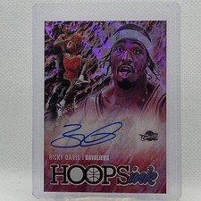 2020-21 Panini Hoops Basketball Ricky Davis Hoops Ink Square Pink Auto /25