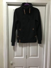 Naketano The Poets Choice Brave New Bird Full Zip Black Jacket Size Small