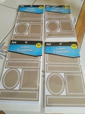 4 Packs Jot Lables 40/pack