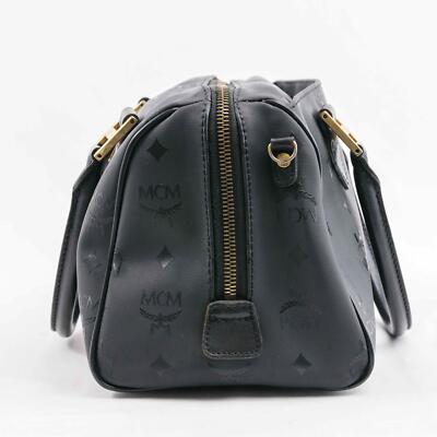 MCM Boston Bag Visetos Black ボストンバッグ 黒 MCM Visetos Black Boston Bag 25cm | eBay