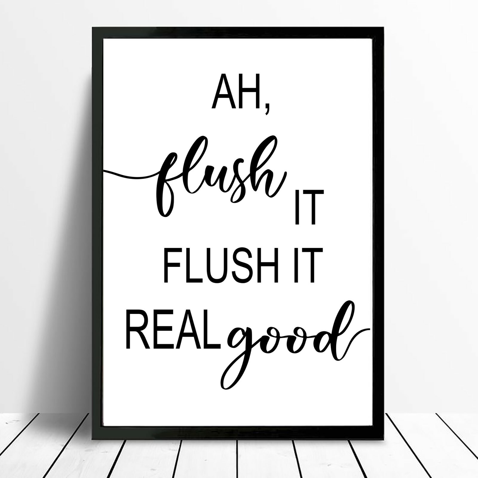 Bathroom Poster Prints Funny Minimalist Wall Toilet Quotes A2 A3 A4