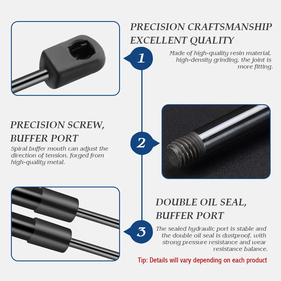 2x Amortiguadores de elevación del capó delantero para Cadillac SRX 2004 2005-2009 Foto 4 de 4