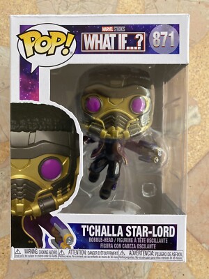 Funko Pop! T challa Star-Lord #871 de la serie What if  ? de Marvel