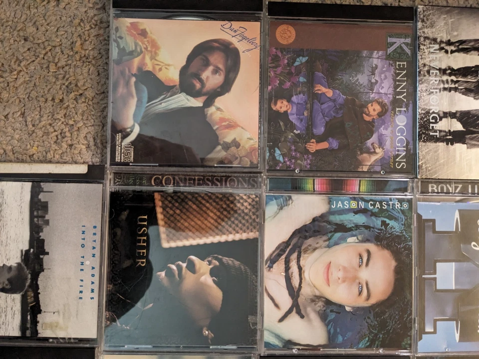 Lot Of 22 Male Pop Artists CDs Loggins Marley Usher Aiken Groban Joel CCR Hanson Foto 4 de 4