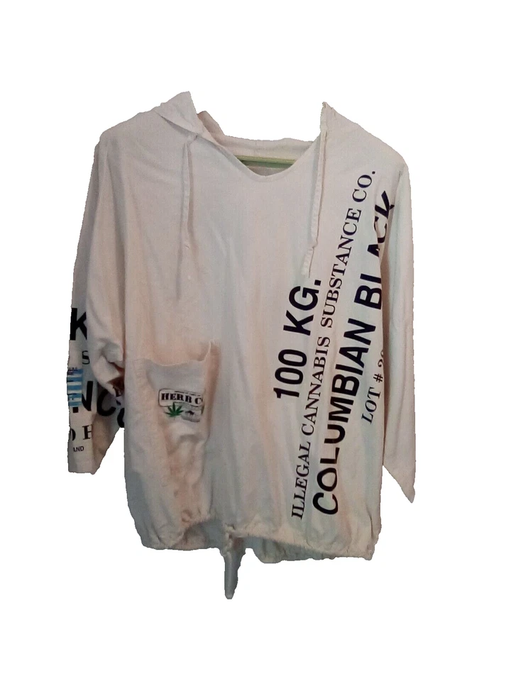 复古 Hal Arscott AKA 地下棉连帽衫盆 哥伦比亚食人族 男女皆宜 — 第 2/4 张图片