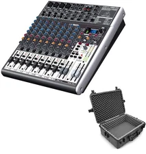 Behringer Xenyx X1622USB Mixer with USB and Effects + Casematix Waterproof Audio