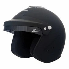 Zamp H77403FS RZ-18H Open Face Helmet; Snell SA-2020 - Matte Black; Small
