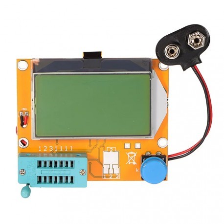 Testeur de composants à reconnaissance automatique LCD couleur pour mesure de condensateur