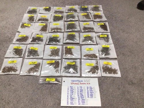 Huge Lot of 7,800 Resistor Kit New Old Stock 39 Values 1/8 W 1/4 W Assortment  - product listing photo