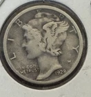 1928 Mercury Dime Circulated XF