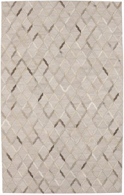 5X8 Handcrafted Silver Cowhide Rug Contemporary Design Modern Leather Carpet