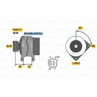 Bosch Generator Lichtmaschine 100A 14V FüR Toyota Avensis Station Wagon