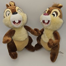 Disney Parks Chip and Dale Chipmunks 9" Plush Stuffed Animal Set