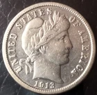 1913 P 10c Barber Dime BU