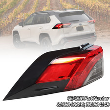 Led Left Driver Side Outer Tail Light Rear Lamp For Toyota Rav4 2019-2023