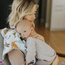 Little Unicorn Premium Burp Cloth - Ultra-Absorbent, Soft & Ergonomic (Woof)