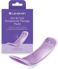 Lansinoh Hot and Cold Postpartum Pads Reusable Perineal Ice Packs for Postpart