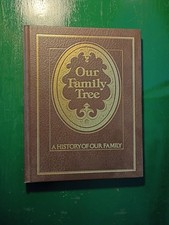 VTG  A History of Our Family Tree Genealogy BLANK UNUSED 1977 Brown  Gold