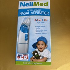 NeilMed Battery Operated Nasal Aspirator for Babies  Kids NEW