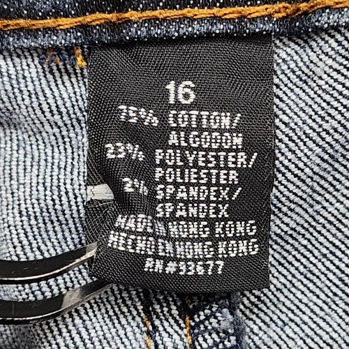 Vintage 90s Mixit Jeans Womens 16 Blue Mid Rise Crop Capri Pedal Pusher Skimmer - Picture 7 of 14