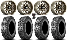 ITP Hurricane 14" Wheels Bronze 30" Predator Tires Can-Am CommanderMaverick