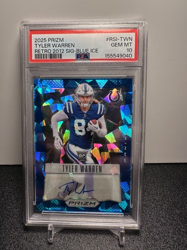 Ty Warren Prizm Rookie Auto /99 - PSA 10 / POP11 - 2025 Prizm Football