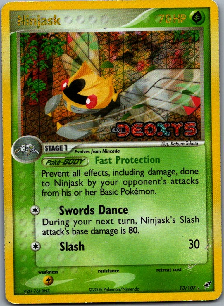EX Deoxys #13/107 Ninjask (Stamped)