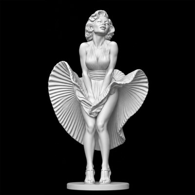Marilyn Monroe Hollywood Diva Figur Maßstab 1:16 / 1:24 3D Druck Sammlerfigur
