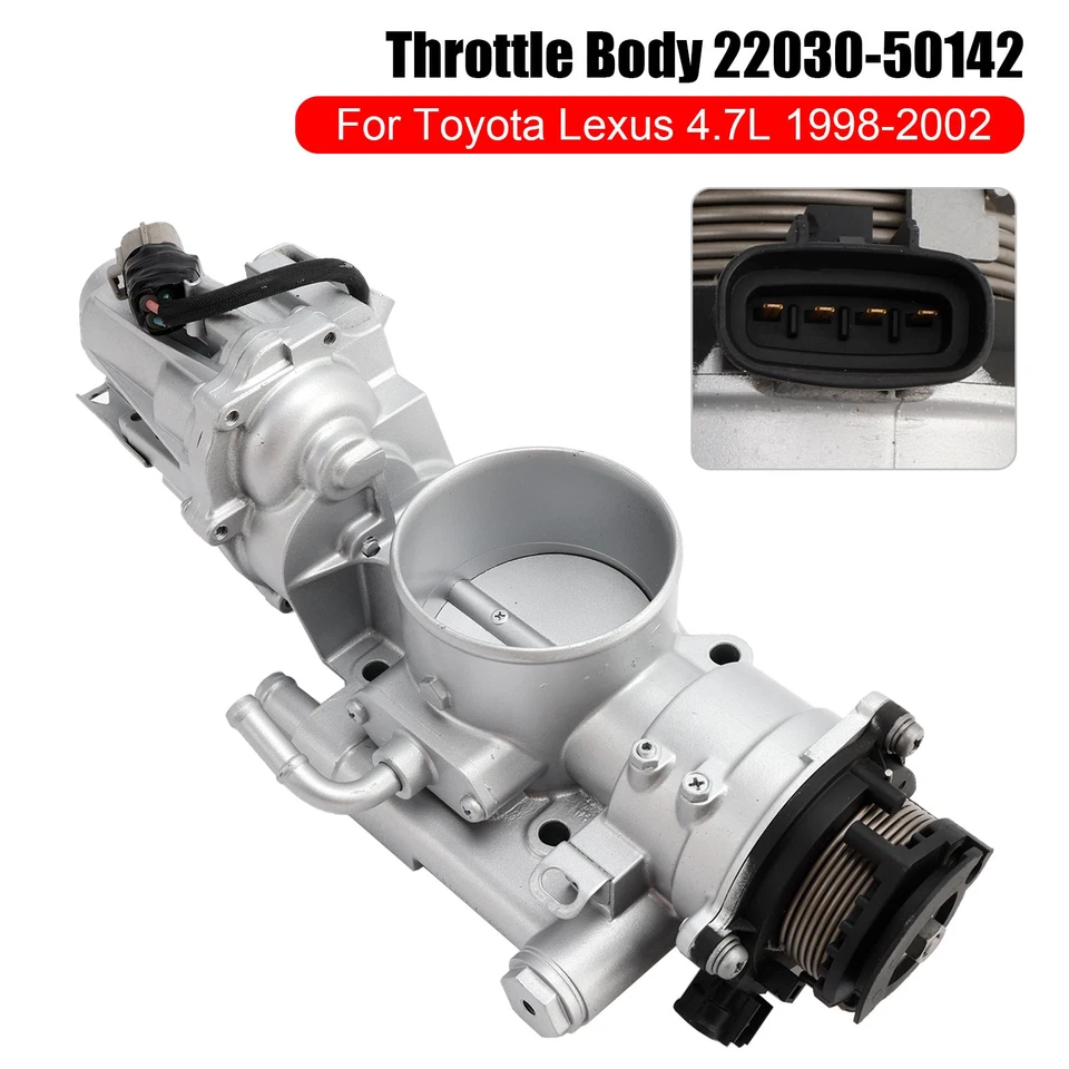 Throttle Body 22030-50142 For Toyota Land Cruiser Lexus LX470 4.7L 1998-2002 Foto 4 de 4