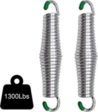 Porch Swing Springs Heavy Duty - 2Pcs 1300Lbs Zinc-Plated for Silver 