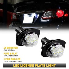 LED License Plate White Light 6000K Tag Lamp Kit For 2009-2013 Toyota Corolla