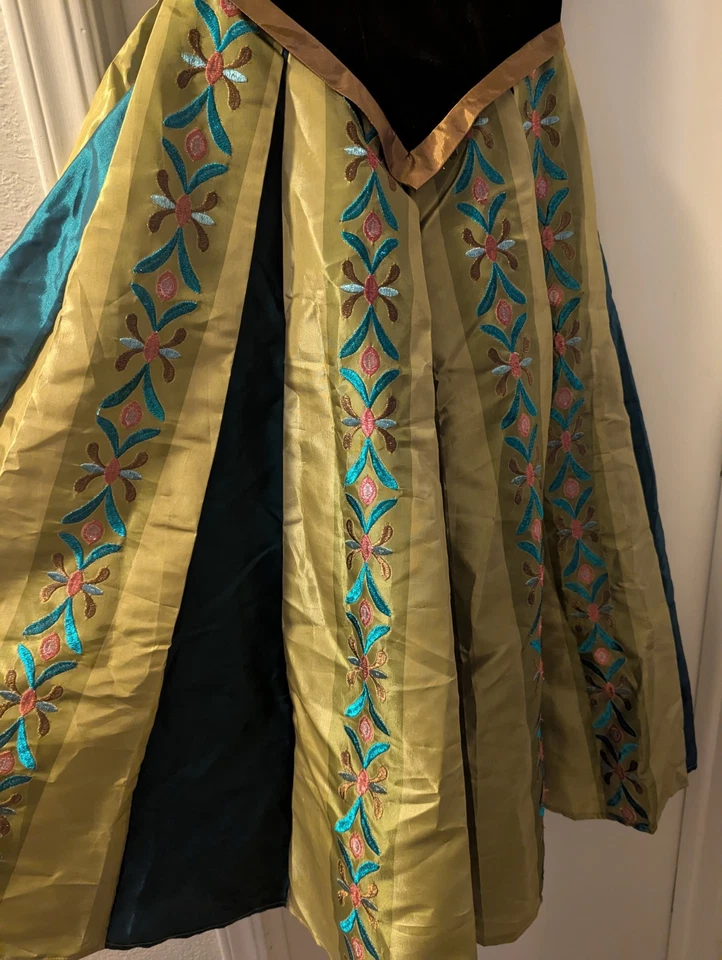 Disney Persiguiendo Luciérnagas Frozen Anna Coronación Vestido Talla M 7-8 Disfraz Princesa Foto 4 de 4