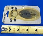 Vintage NOS 1985 Rally No. 400 Chevrolet Keychain Chevy Brass Metal Key Ring
