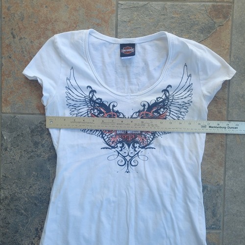 2012 Harley Davidson T-shirt Women Size Large White Short Sleeve Orlando FL - Picture 3 of 7