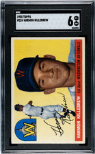 1955 Topps #124 Harmon Killebrew RC Rookie SGC 6 EX-NM CENTERED Nice Eye Appeal