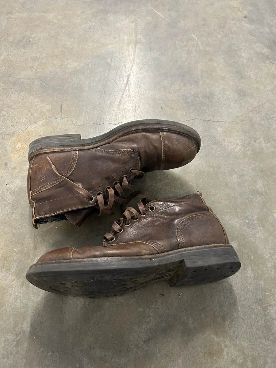 True Religion Leather Upper Brown Boots for Men for Sale  display picture 1