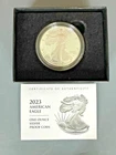 2023-W American Eagle One Ounce Silver Proof Coin w OGP Box + COA