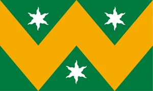 Wadhurst Flag Self Adhesive Vinyl Sticker
