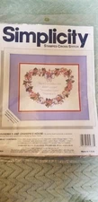 Vintage Cross Stitch 10x8 THERE'S NO PLACE LIKE HOME EXCEPT GRANDMAS &  GRANDPAS
