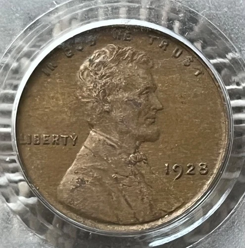 1928 Lincoln Wheat Cent, PCGS AU-55 BN