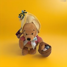  1 Disney Bean Bag Plush Winnie The Pooh Easter Bonnet Hat