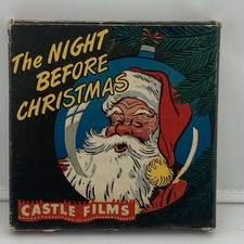 1950s Castle Films 8mm Night Before Christmas - Complete Edition- Tested Works